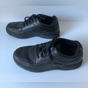 Rockport Men's Black Leather Shoes Size 8.5